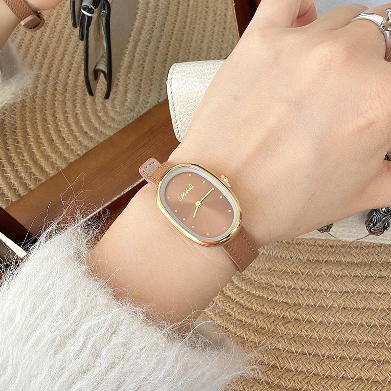 New Luxury Lock Dial Red Watch Women's Fashion High Quality Girls Leather Watch Women's Quartz Watch Jewelry Gift