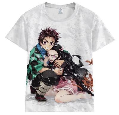 Убийца демонов: Kimetsu no Yaiba косплей аниме футболка рубашка майка полиэстер