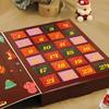 Christmas Countdown 24 Days Refillable Treat Box Christmas Holiday Countdown for Home Living Room Bedroom School Party Daily