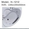Freestanding Triangular Smart Jacuzzi Bathtub with Thermostatic Massage Function