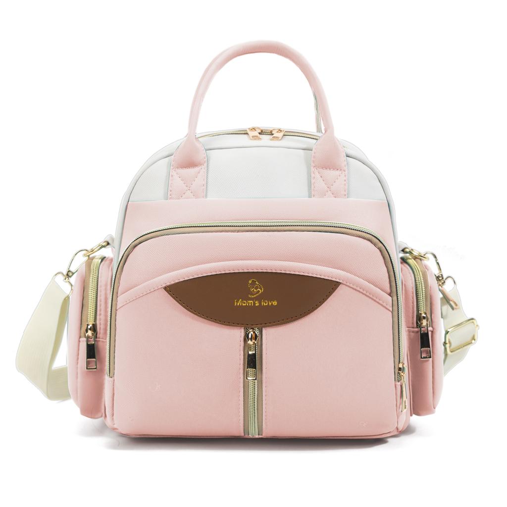 Сумка-тоут для мамы Оксфорд Многофункциональный рюкзак Сумки через плечо для детских подгузников Сумка-холодильник для детских бутылочек на открытом воздухе Женский портативный рюкзак для коляски