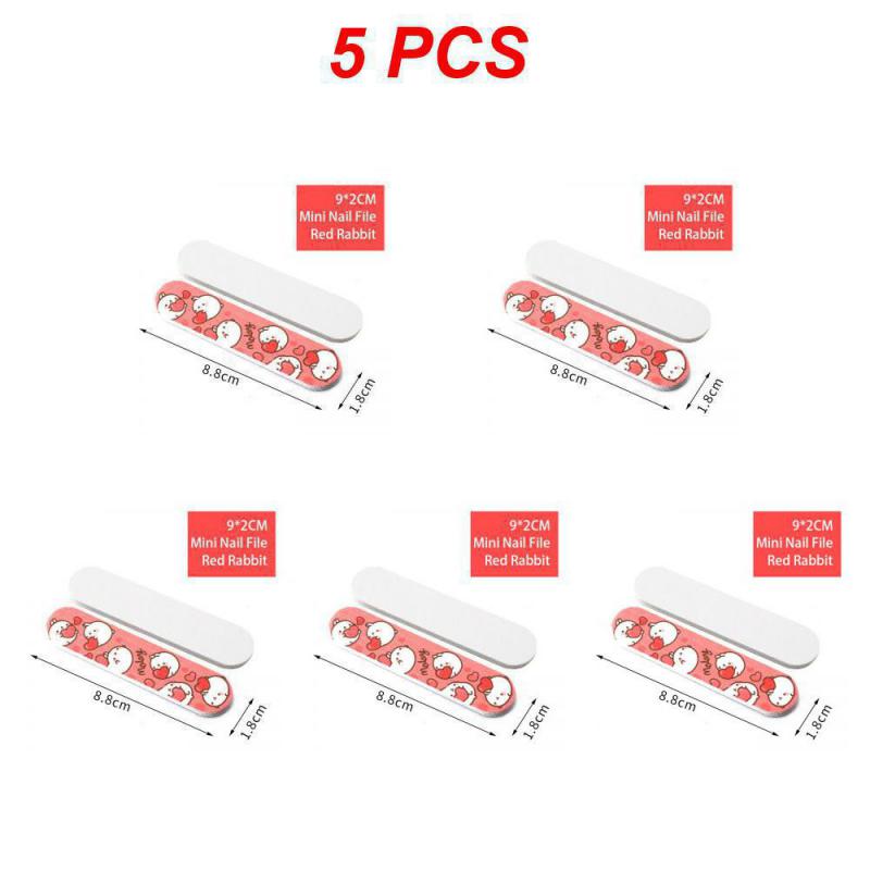 Милые мультяшные мини-пилочки для ногтей, портативная многофункциональная пилочка для полировки ногтей, профессиональные прочные точные инструменты для маникюра для ногтевого магазина