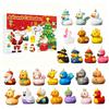 2025 Duck Advent Calendar 24 Days Acrylic Ornaments Christmas Countdown Box