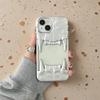 Luxury Plating 3D Canine Tooth Hollow Dissipate Heat Phone Case For iPhone 16 15 14 13 12 11 Pro Max Plus Shockproof Soft Cover