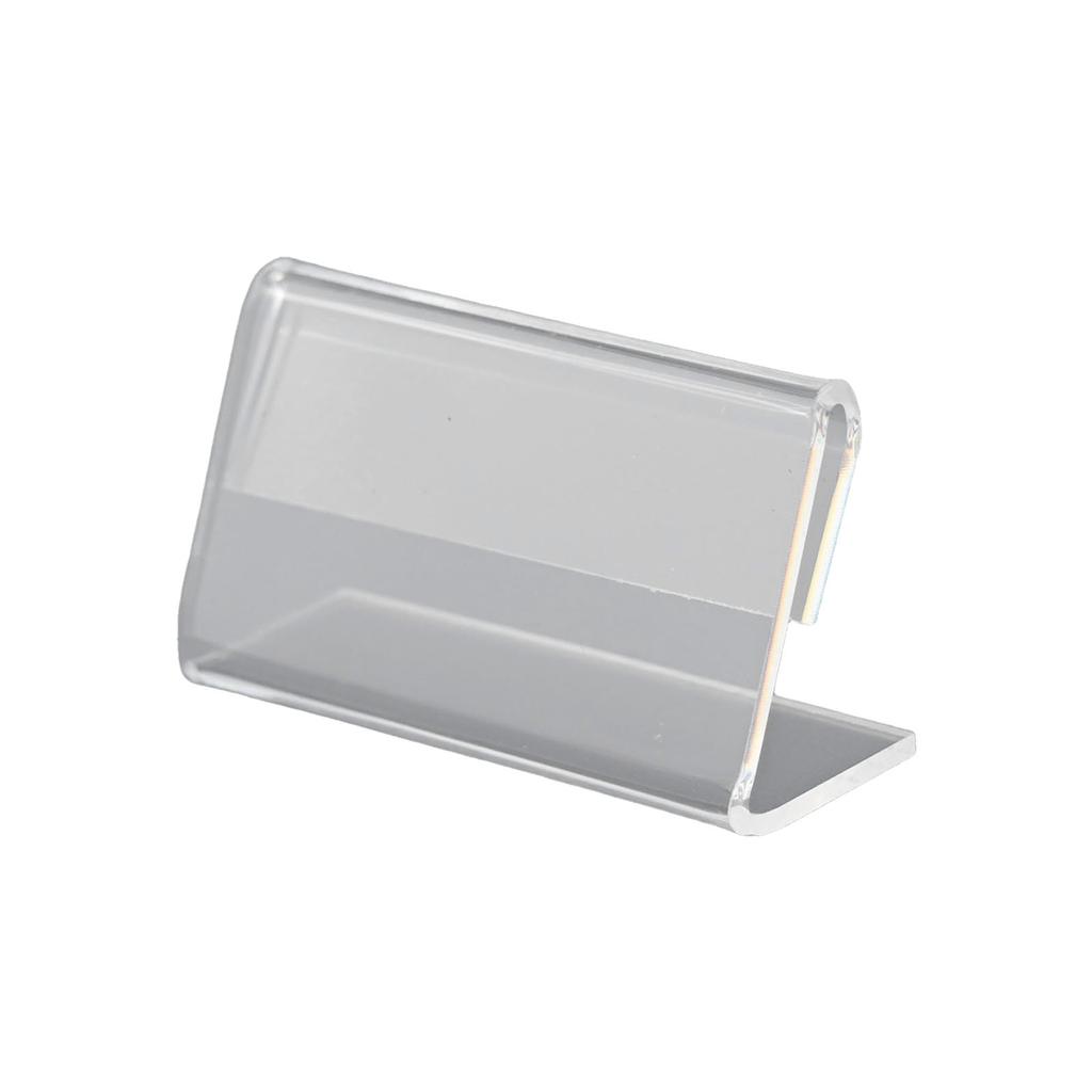 40 шт. 2x4 см Акриловая подставка для табличек, ценник для визиток, подставка для этикеток, акриловая подставка-мольберт для дисплея