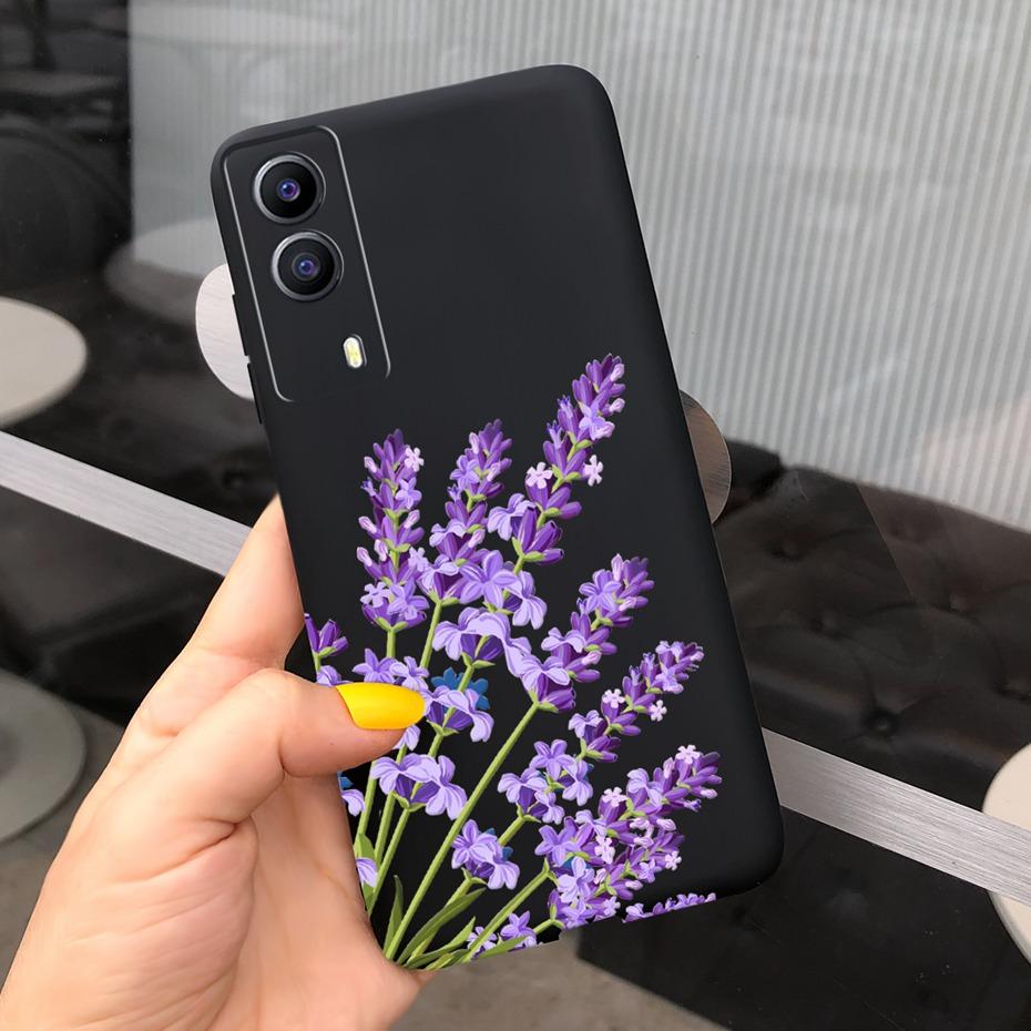 For Vivo Y53S 5G Case Vivo Y72 5G V2041 Phone Cover Silicone Cactus Soft Funda For Vivo Y52 Y 53s Y72 5G Sunflower TPU Bumper