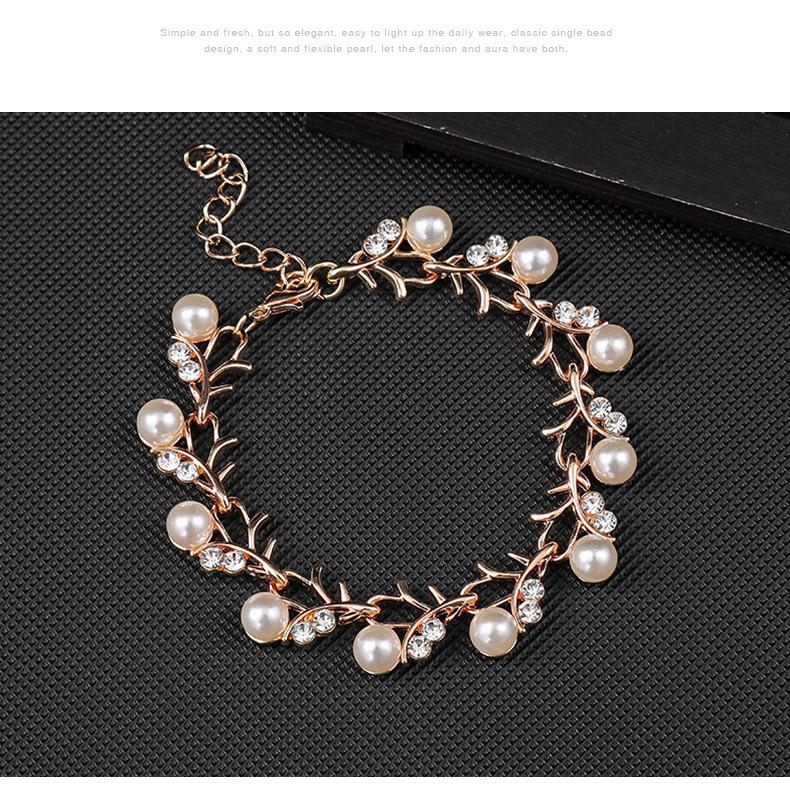 Корейский жемчужный набор ожерелья и серег для невесты - Модная бижутерия из гальванизированного сплава