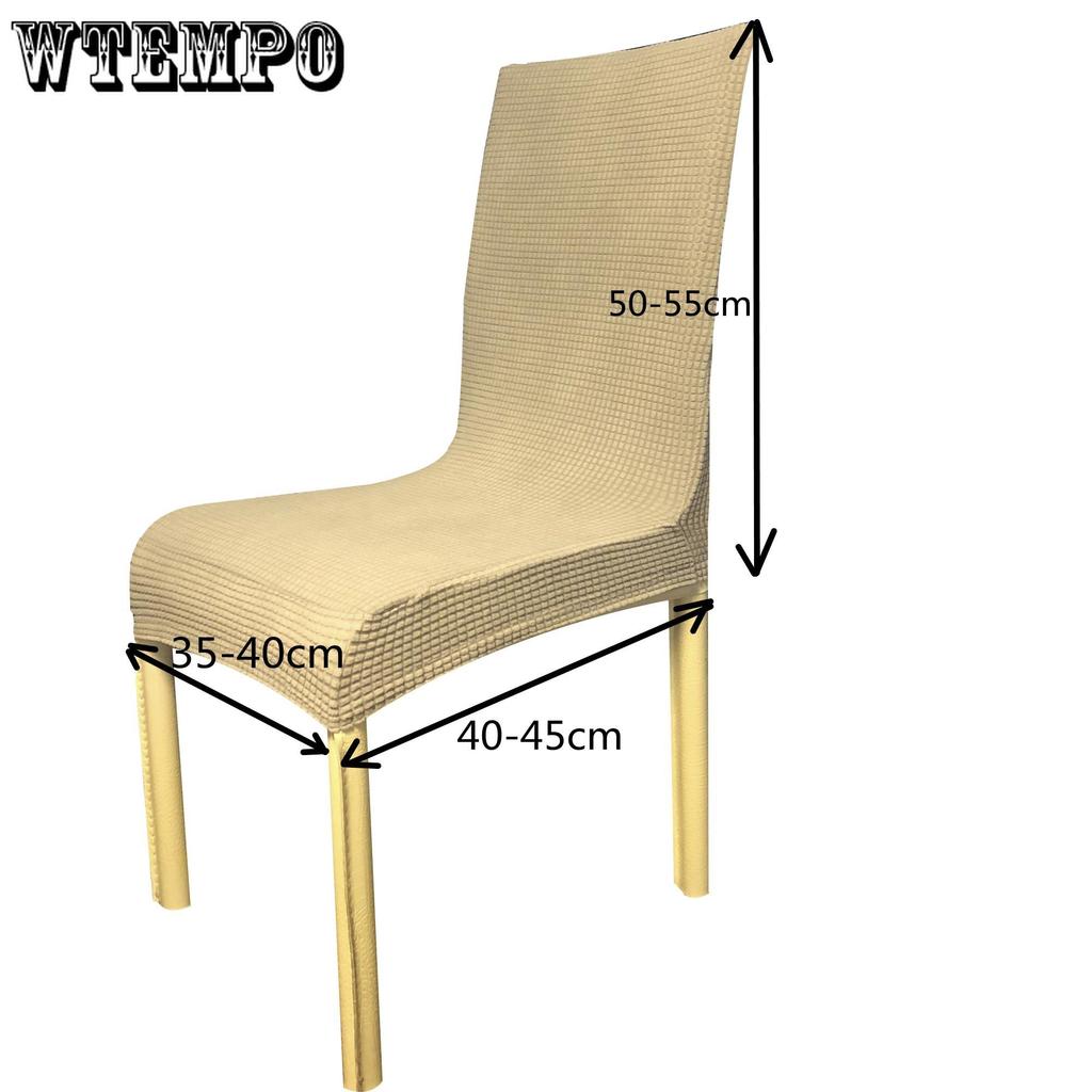 WTEMPO Толстый чехол на стул, набор подушек, чехол на обеденный стул, универсальный чехол на табурет, чехол на сиденье, эластичный чехол для обеденного стола в отеле, чехол на стул