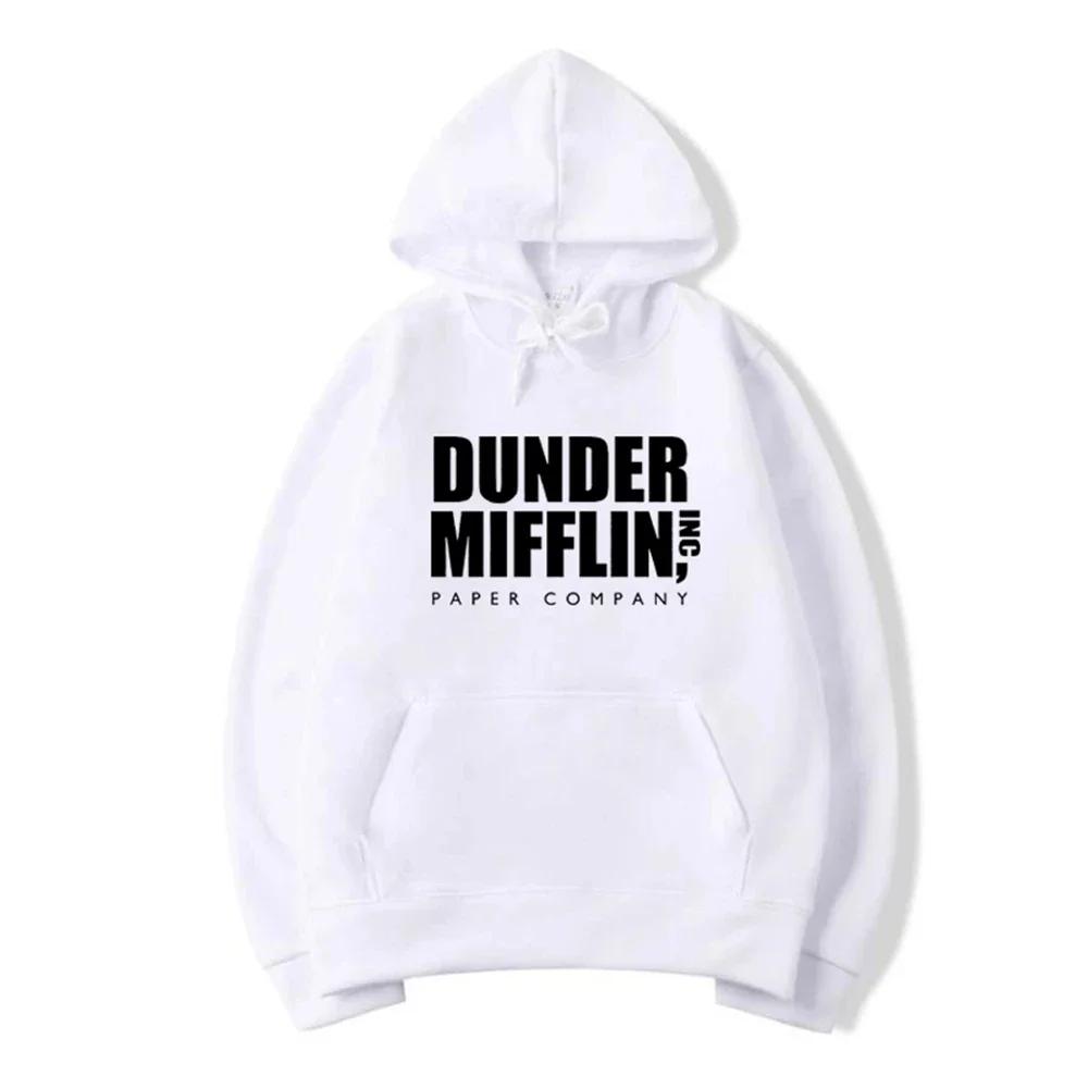 Толстовка с капюшоном Office Dunder Mufflin INC Paper Dwight Schrute, женская толстовка с капюшоном, повседневный свитер с капюшоном