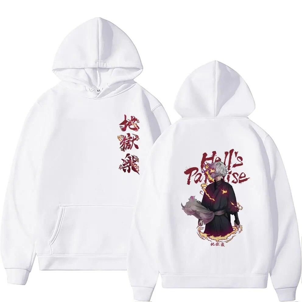 Аниме «Адский рай» Jigokuraku Gabimaru Толстовка с рисунком унисекс Большие толстовки осень-зима унисекс флисовые хлопковые толстовки