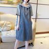 Denim Shirt Dress Female Summer Casual Dress Fashion Women Jeans Dress
