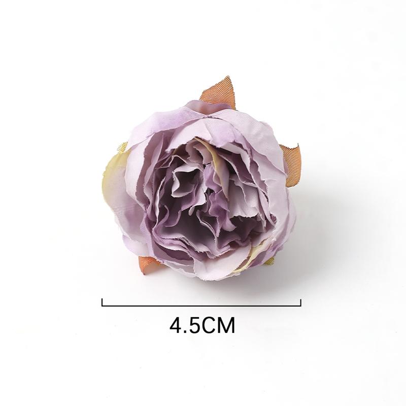 3/5/10Pcs High Quality Silk Artificial Rose Flower Head Artificial Flower Home Room Wedding Decoration DIY Garland Craft Flower