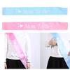 1PC Blue/ Mom To Be Letter Ribbon Sash Shoulder Strap New Mommy Party Gift Favors