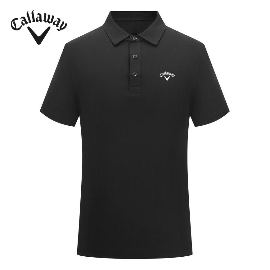 Callaway 2025 Летняя вышитая рубашка поло для гольфа, бизнеса, отдыха, спорта, прохладная на ощупь, впитывающая влагу и сухая на ощупь