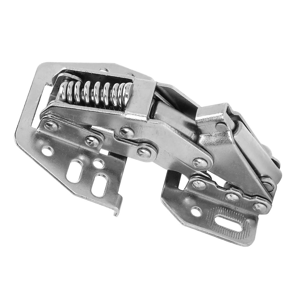 Шарнир для шкафа без сверления, пружинный шарнир в форме моста, фурнитура для мебели для шкафа