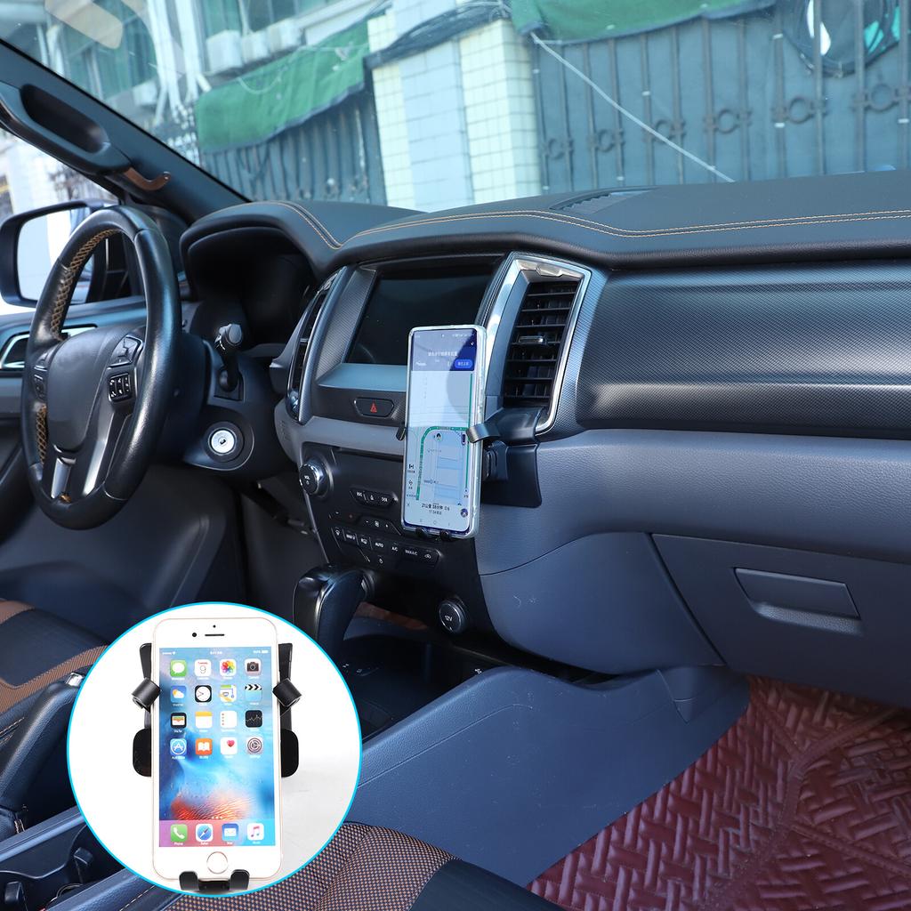 Alloy Console Driver Dash Phone Holder Bracket For Ford Ranger 2015-