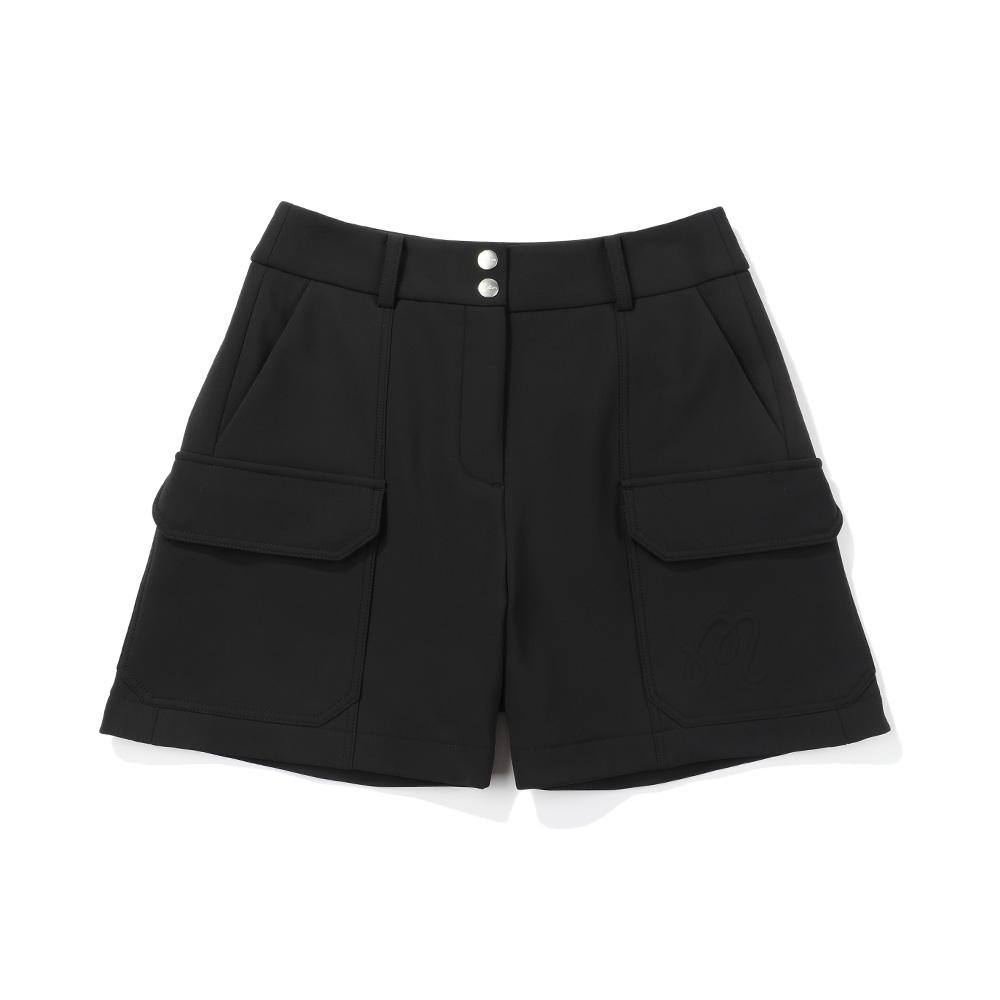 MALBON GOLF Cargo Pocket Shorts Black (Woman)