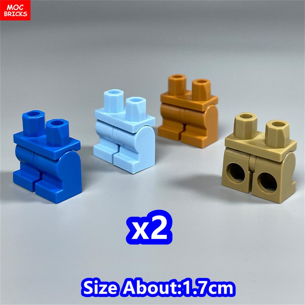 8 шт. Кубики MOC 17 мм Брюки Подвижные Короткие Ноги 970 см00 Часть Тела Одежда Модель Фигурка Сборка Строительные Блоки Игрушки Подарки