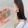 New Women's Summer Sea Blue Travel Earrings Paired with High-end Light Luxury French Design Earring