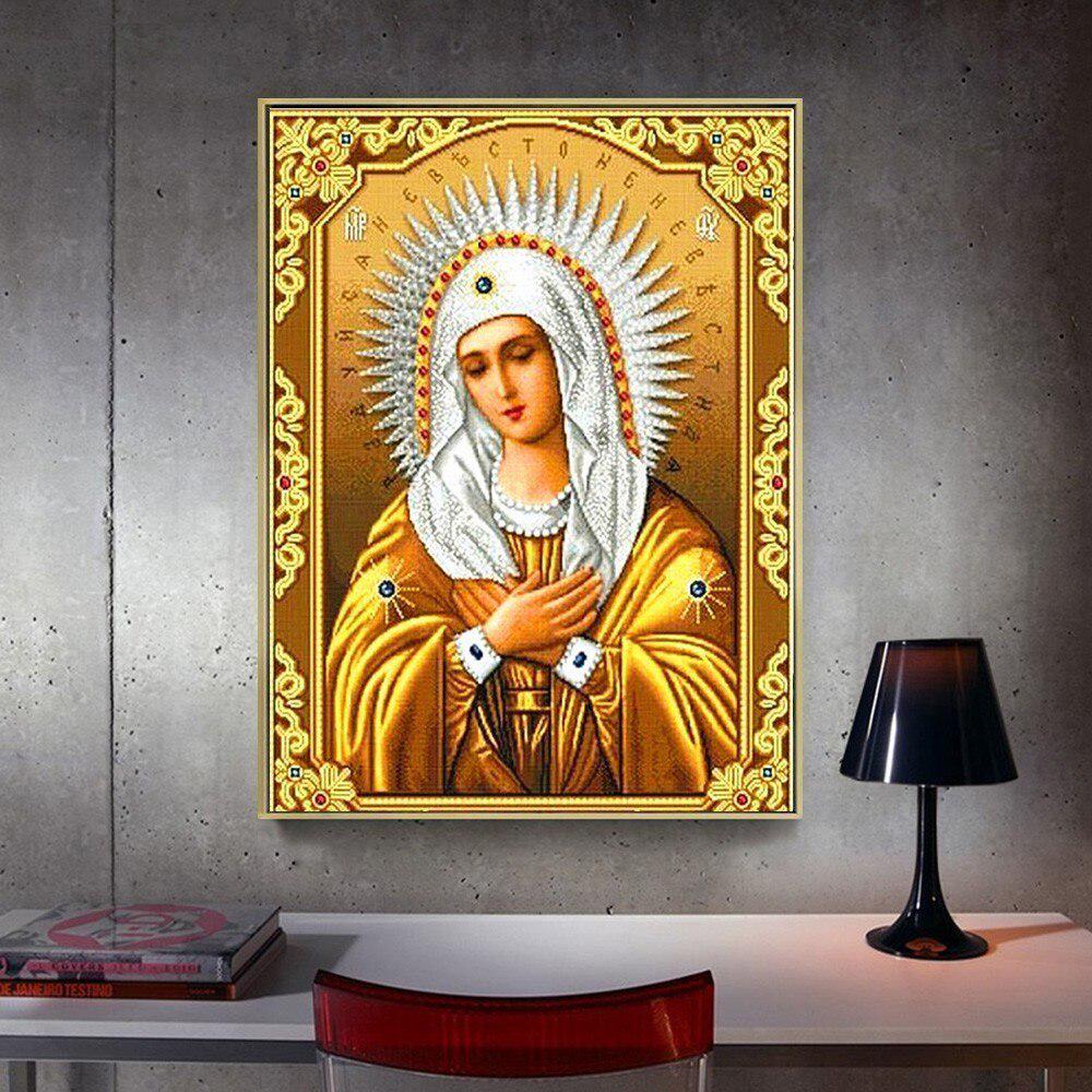 5D DIY Diamond Embroidery Religion Icon Diamond Painting Full Round Pictures Of Rhinestones Diamond