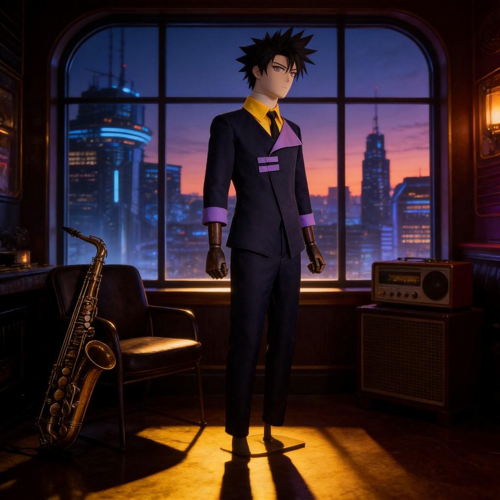 Косплей костюм Cowboy Bebop для фанатов аниме, комплект из полиэстера