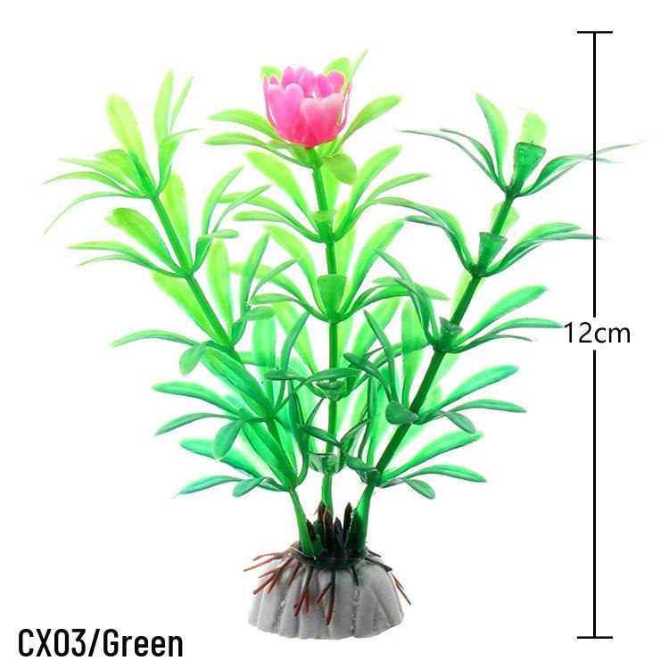 Fish Tank Decor: Artificial Aquatic Plants & Reptile Leaves