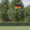 VidaXL Flag of Germany and Pole 5.55 M Aluminium 3147120