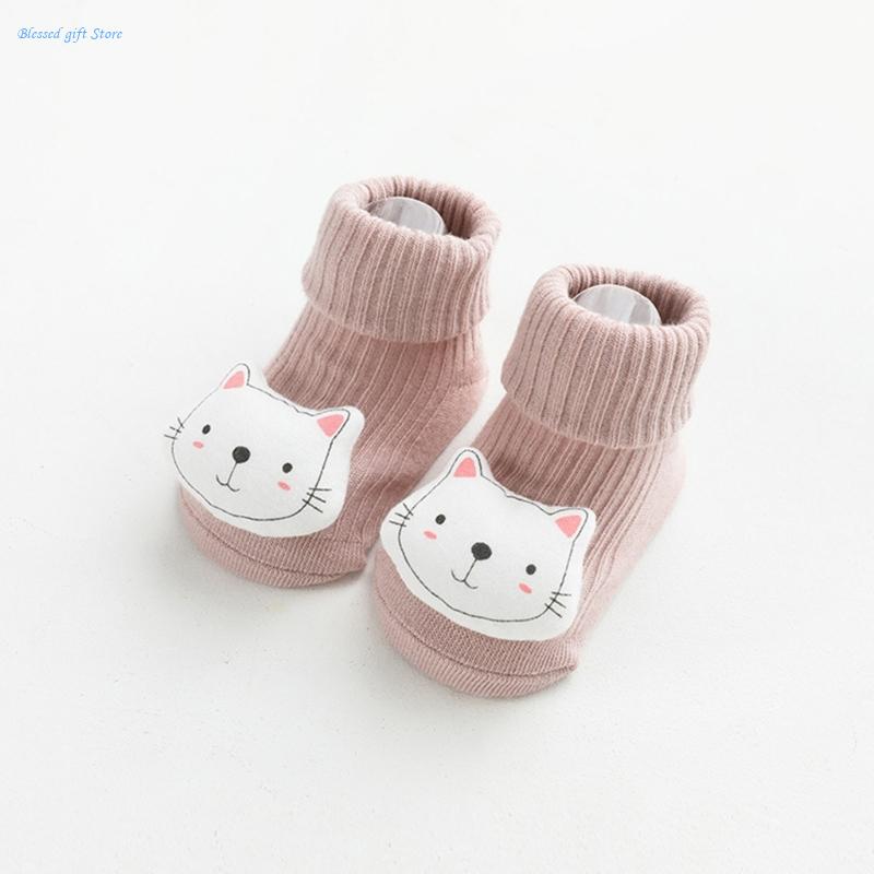 Toddlers Non-slip Socks Cartoon Baby Girls Boys Socks with Grip Cotton Socks Children Floor Socks Showe Gift
