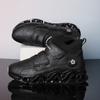 Кроссовки Chunky размера плюс 45 46 47 48 мужские кроссовки Blade Sole модные повседневные кожаные/сетчатые туфли на платформе с увеличенной высотой