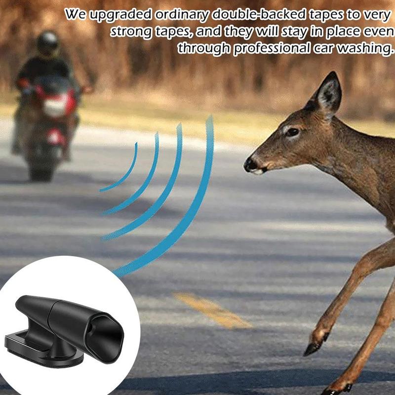 ABS Ultrasonic Animal Alarm Anti Collision Deer Repeller For Safe Driving Alert Whistles Alert Equipment Car Wind Deer Driv P7L8