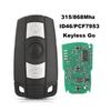 Jingyuqin Keyless Go Smart Car Key 315/868 Mhz ID46/PCF7953 For BMW 1/3/5/7 Series CAS3 X5 X6 Z4 Control Transmitter with Chip
