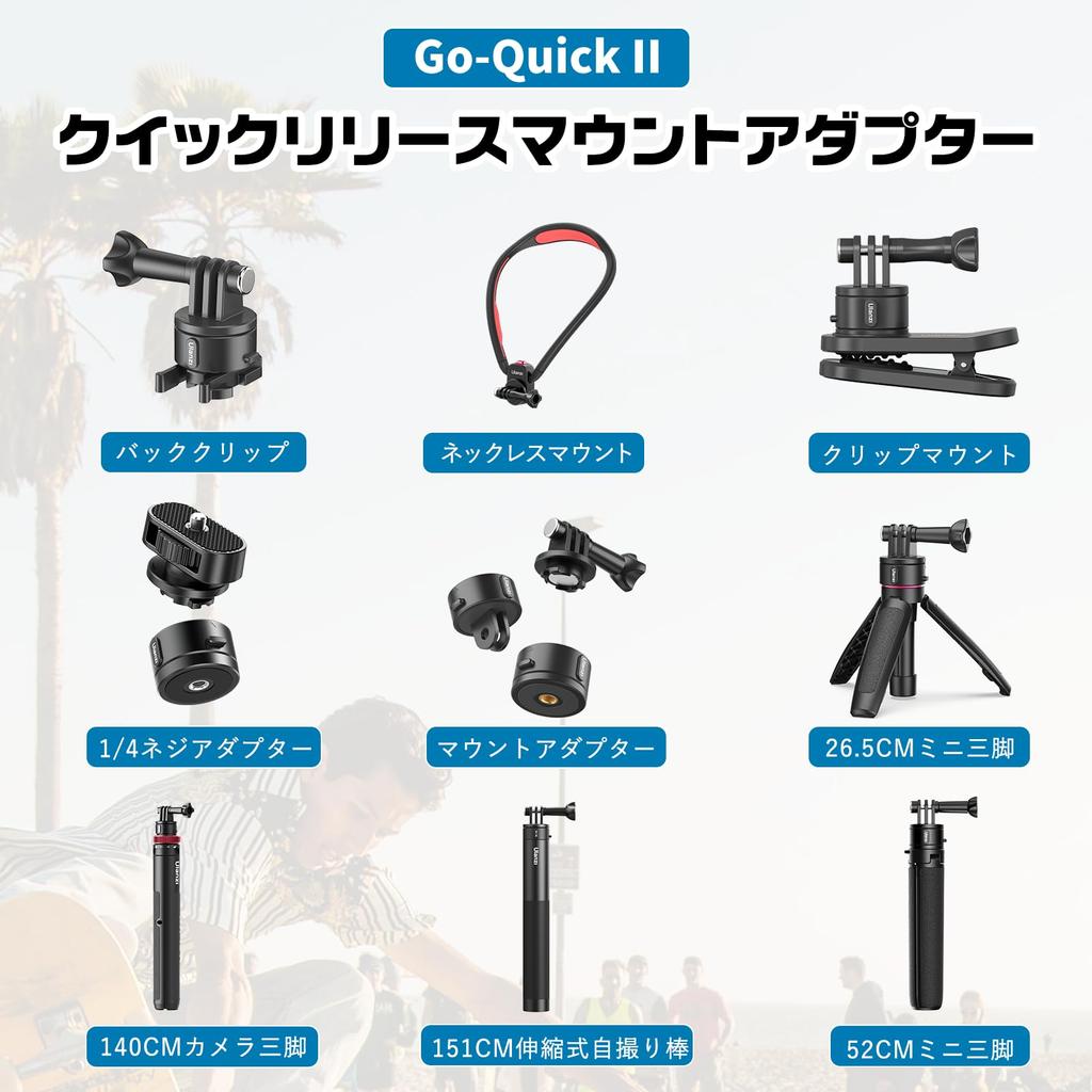 Быстросъемный винтовой адаптер Ulanzi II для штатива, простая установка, магнитное отверстие для винтов, аксессуары для камеры, подходящие для Mini Go-Quick 1/4 1/4