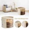 1/2Pcs Bear Storage Box for Hats Visible Portable Hats Organizer Foldable Dustproof Toys Container Large Capacity 42*28cm