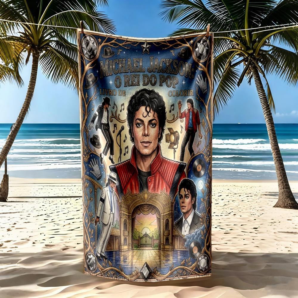Michael Jackson6 Beach Towel Super Soft & Absorbent Comfortable Lightweight Suitable for Sports, Travel, Swimming, Yoga, Bathroom, Beach, And Pool