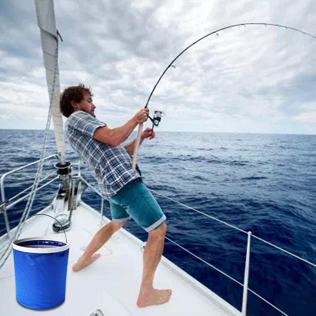 Многофункциональное портативное складное ведро для рыбалки на открытом воздухе, инструмент для чистки автомобиля, ведро