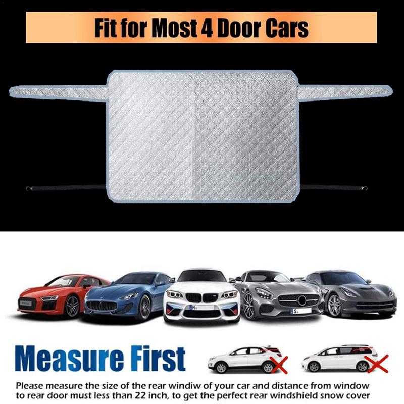 Чехол на лобовое стекло (переднее/заднее) для автомобиля, чехол от снега на лобовое стекло, ветрозащитный чехол-шторка с магнитами, зимний наружный чехол для автомобилей