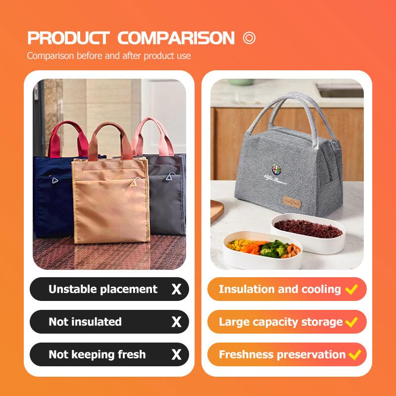 2026 Hot Alfa Romeo Car Portable Waterproof Bento Insulated Bag Insulated Lunch Box Accessories For Alfa Romeo Giulietta GT 159