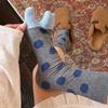 Soft Polka Dot Socks Split Toe Design Toe Socks Kawaii Mid Tube Socks  Versatile