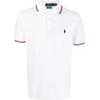 Polo Однотонная рубашка поло с вышивкой логотипа Мужские топы Белый 710823433-013