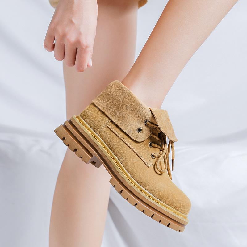 Martin boots couple 2024 new ins British style platform tooling rhubarb boots big head short boots men's shoes 8261-K