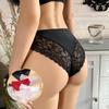 Panty for Women Lace Transparent Hollow Seamless Underwear Solid Low Waist Female Lingerie Briefs
