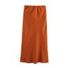 Fashion Kaslead Women's Silk Satin Skirt