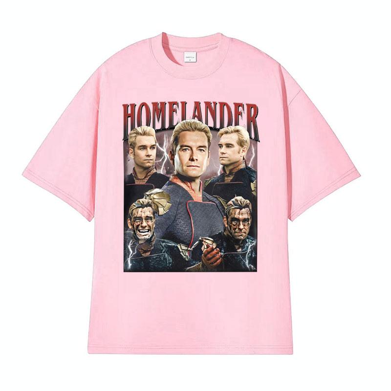 Limited The Homelander The Boys Season 4 The Boyz Vintage Graphic T Shirts Men Women Fashion Classic ONeck Short Sleeve Tshirt