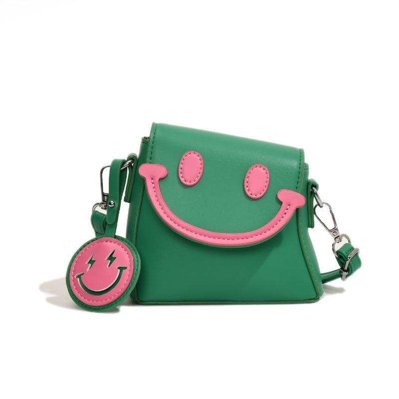 Cute Smiley Face Trendy Personality Creative Women's Bag Versatile Casual Little Girl Shoulder Messenger Bag Children's Bag
