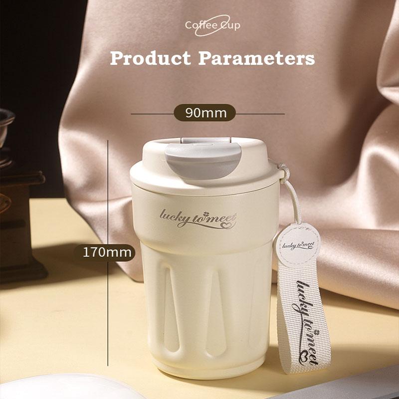 450ml Coffee Mug Travel Thermo Cup Acuum Cups 316 Stainless Steel Business Portable Mug Car Leak_Proof Water Cup