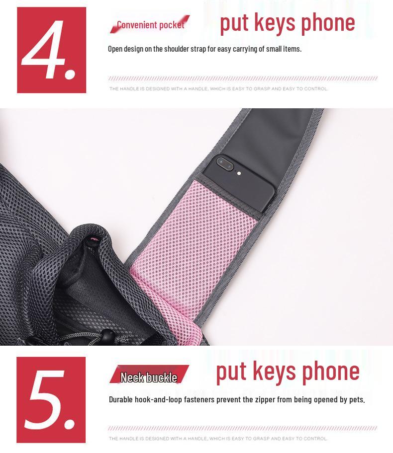 Breathable Crossbody Pet Carrier Bag for Cats and Dogs