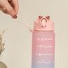 750ml Gradient Drinking Bottle Large Capacity Leak-proof Ins Style Travel Straw Jug Daily Use
