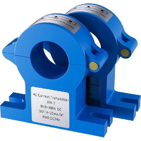 Split Core AC/DC Current Transmitter 30A 50A 100A 1000A Hall Current Sensor Transducer 25mm  0-10V 4-20mA Current Transmitter