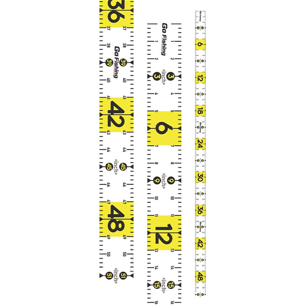 51in Portable Fish Measurement Tool Adhesive Soft Fishing Tape Measure Saltwater Fish Measuring Tape Fishing Essential