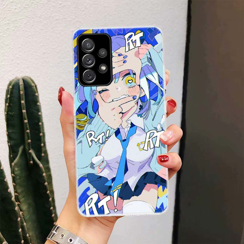 Милая Аниме Девушка INS Для Samsung Galaxy A51 A50 A71 A70 Чехол для Телефона A40 A41 A30 A31 A20E A21S A10 A11 A01 5G A6 A8 + A7 A9 Plus